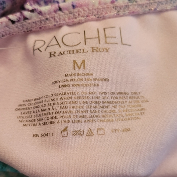 Rachel Roy Snake Print Highwaist Bikini PushUp Glitter Sparkle, Size M NWT - Picture 9 of 9